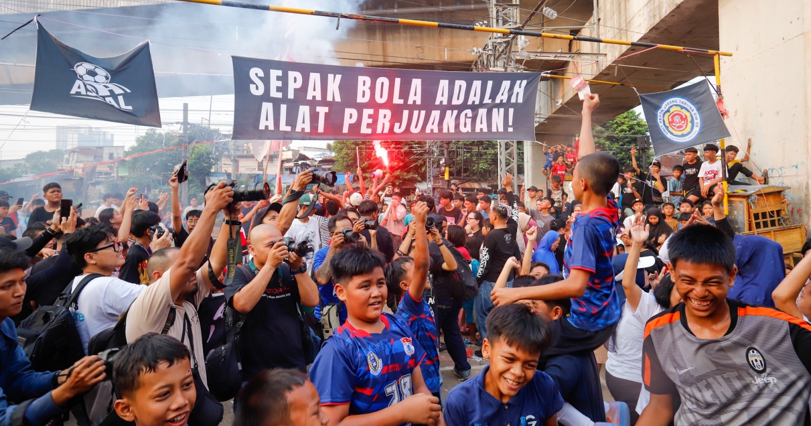 Antusiasme Liga Aspal di Sudut Jakarta